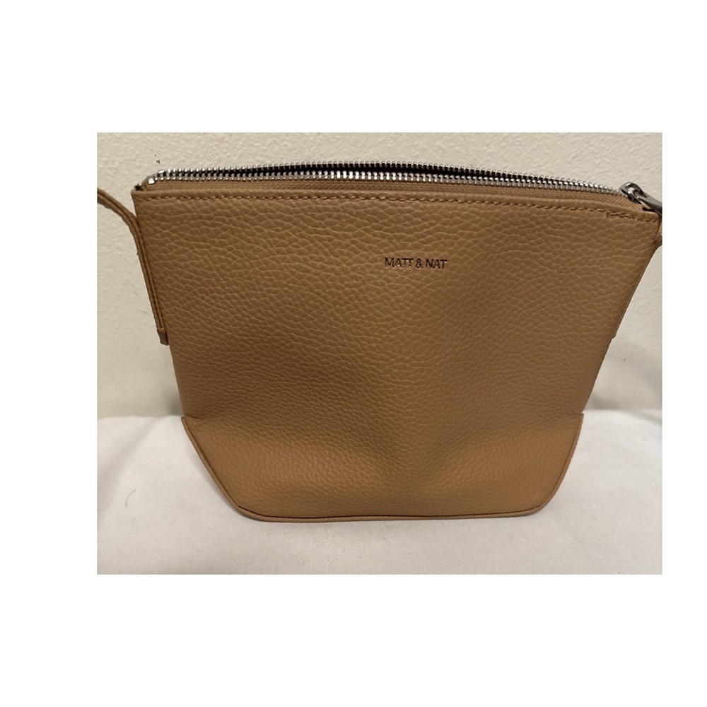Matt & Nat Sam Vegan Crossbody bag Scone Color Tan ‎ Purse $90 New